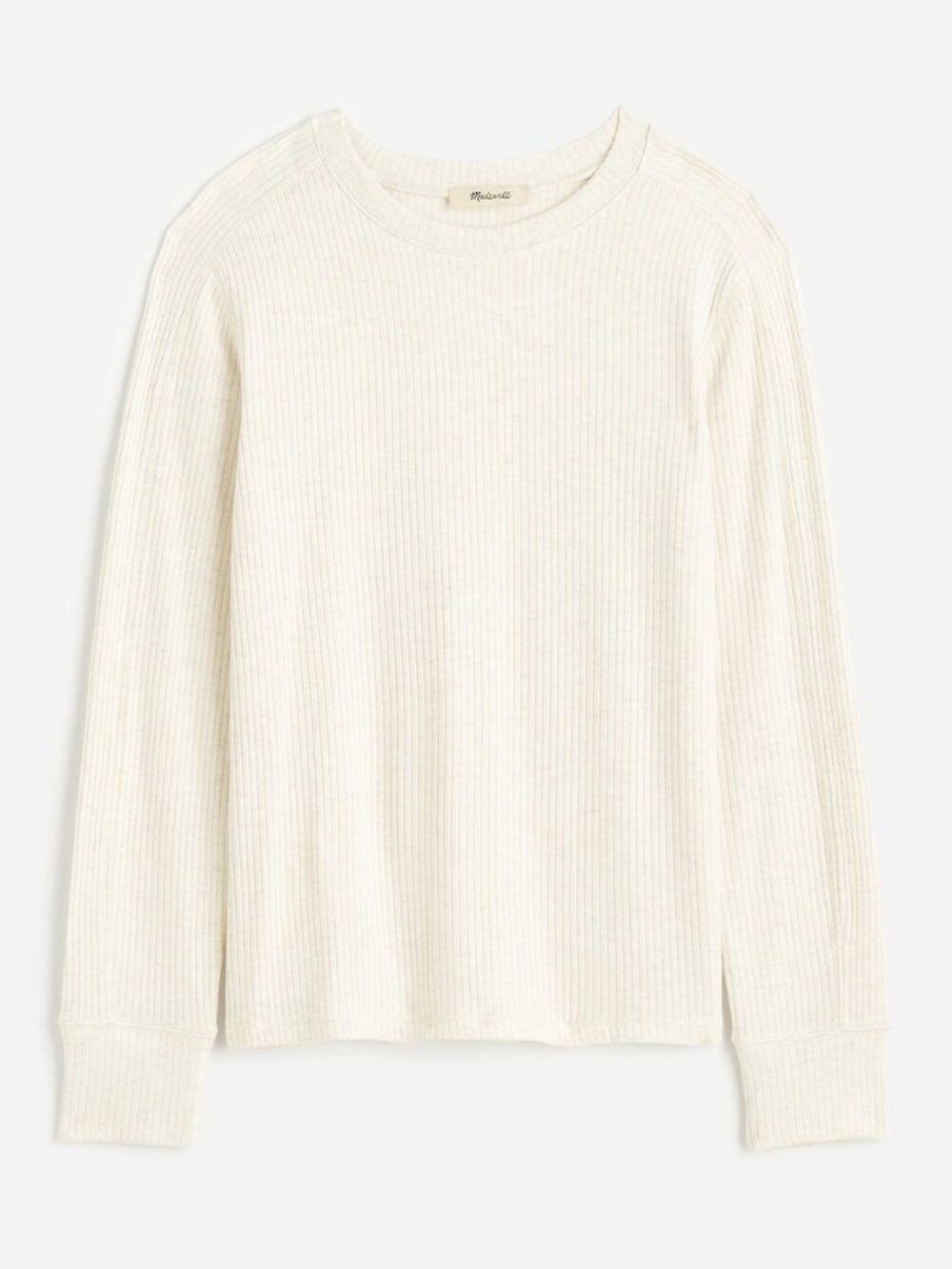 Madewell Ribbed Crewneck Long-Sleeve Tee
